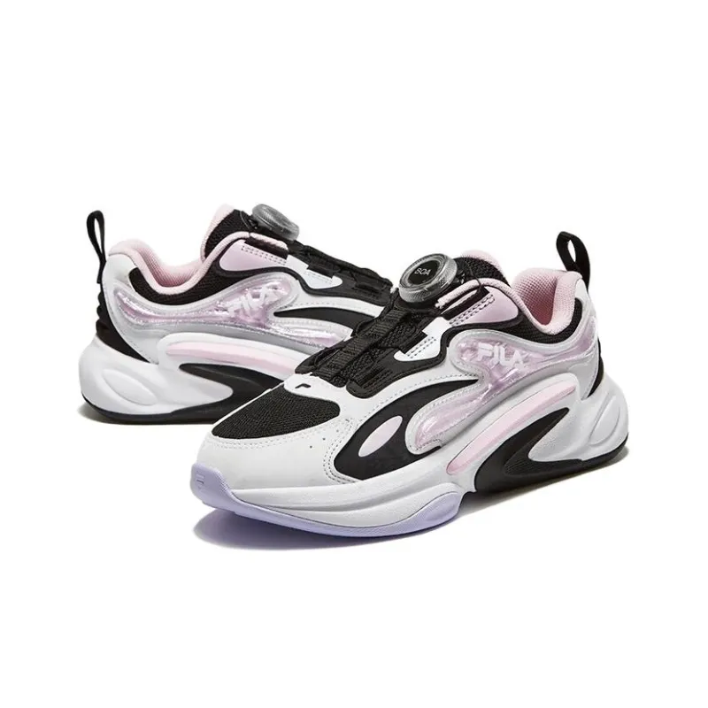 FILA KIDS Cushioning Low Top Kids' Running Shoes Snow Lilac Teenagers-3