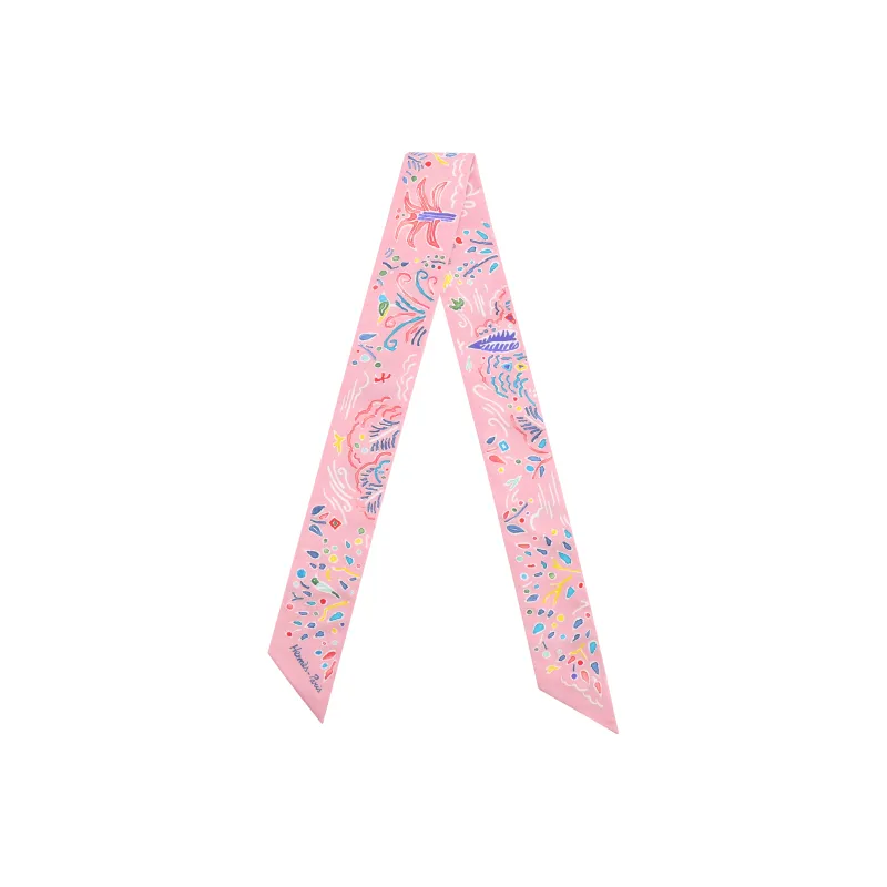 HERMES Silk Scarves Women's Pink-1