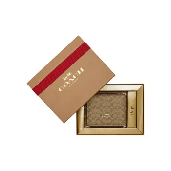 COACH Jewelry Bo Coated Canvas With Smooth Leather Gift Box Set Mini Women's Brown