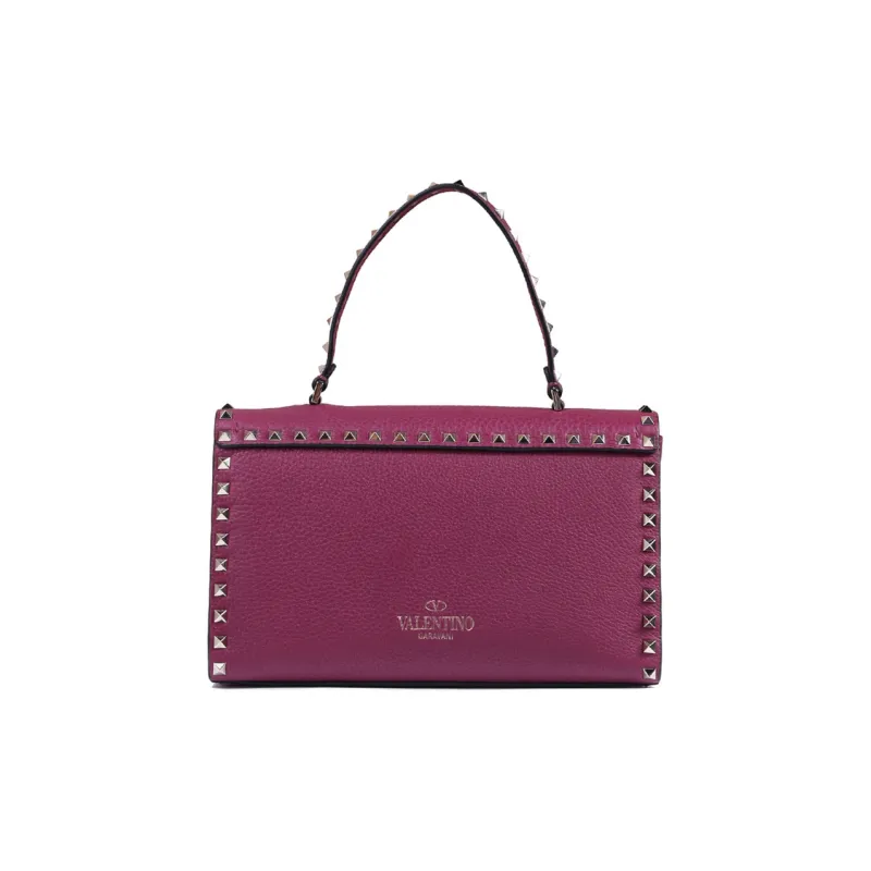 Valentino Leather Handbag Women's Rose Red-2