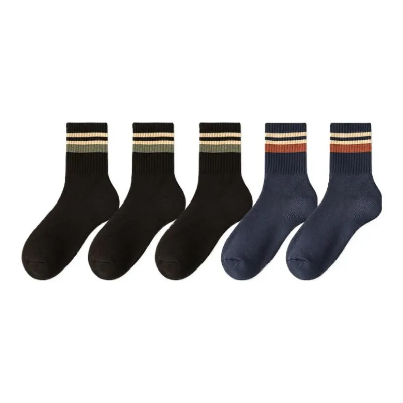 MIIOW Mid Calf Socks Men's 5 Pack-1