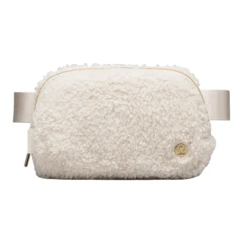 Lululemon Wool Fanny Pack Women's White Protein Stone & Gold