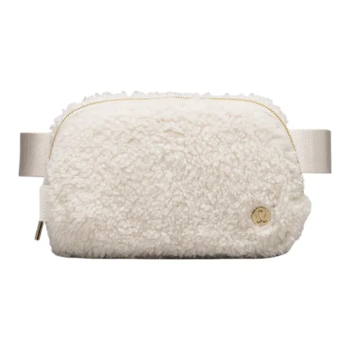 Lululemon Wool Fanny Pack Women's White Protein Stone & Gold