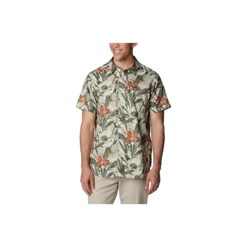 Columbia Silver Ridge Shirts Men Green