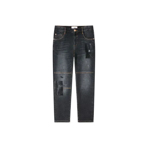 DAVID NAMAN Jeans Men Black