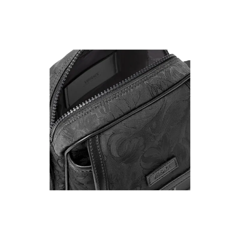 VERSACE Polyamide Shoulder Bag Crossbody Bag Regular Men's Black-3