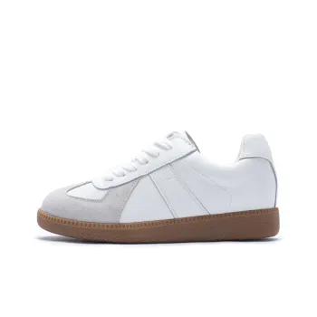 MALEMONKEY Low Top Skateboard Shoes Women's White Gray