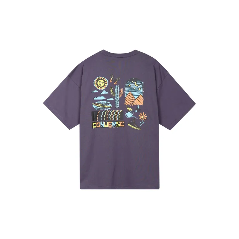 Converse Daydreamer T-Shirts Men Purple-1