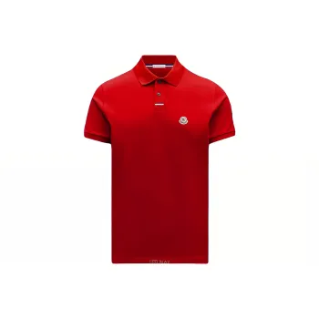 Red moncler polo on sale