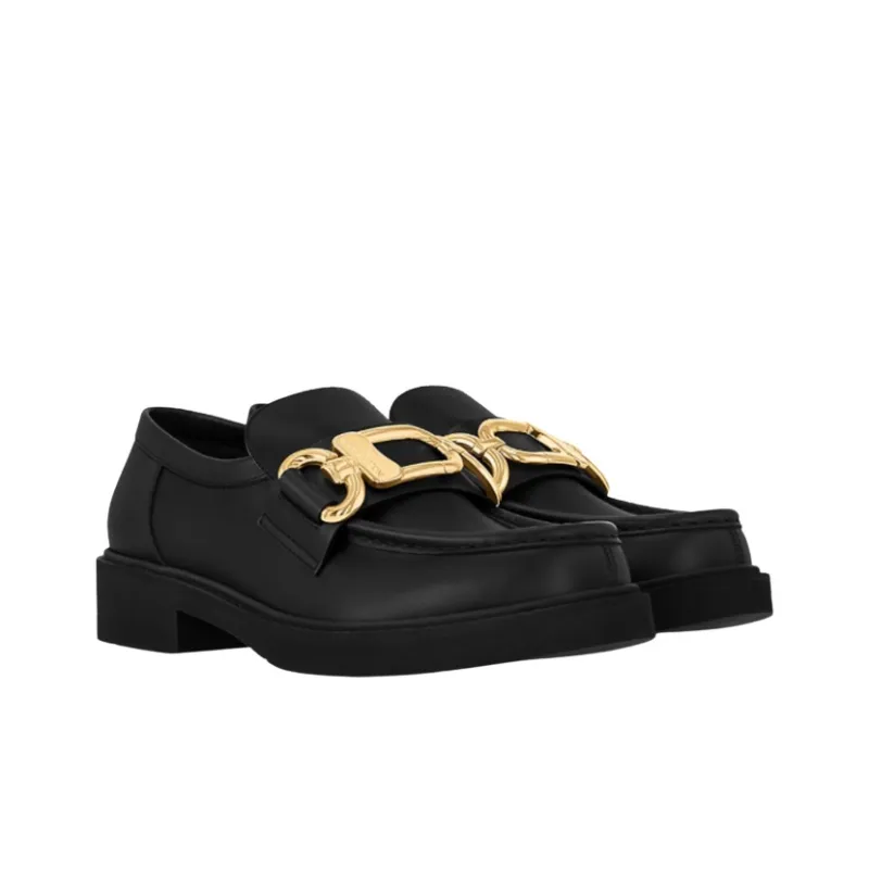 LOUIS VUITTON Academy Loafers 2cm Women's Black-1