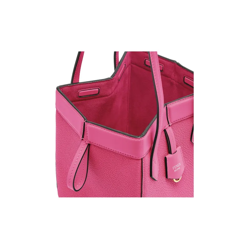 FENDI Origami Calfskin Bucket Bag, Handbag, Shoulder Bag Women's Pink-5