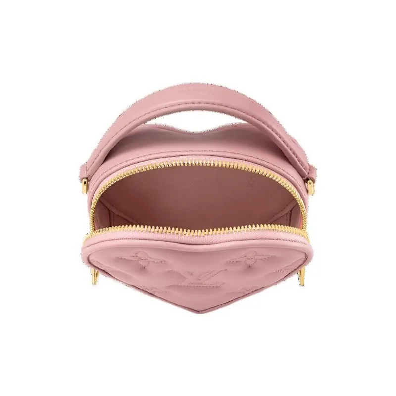 LOUIS VUITTON Leather Shoulder Bag, Crossbody Bag, Handbag Regular Women's Pink-3