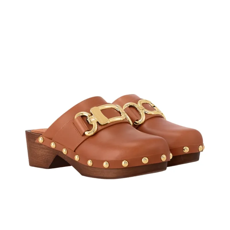 LOUIS VUITTON Cottage Rubber Sole Abrasion-Resistant Wrap-toe Slippers Women's Brown-2