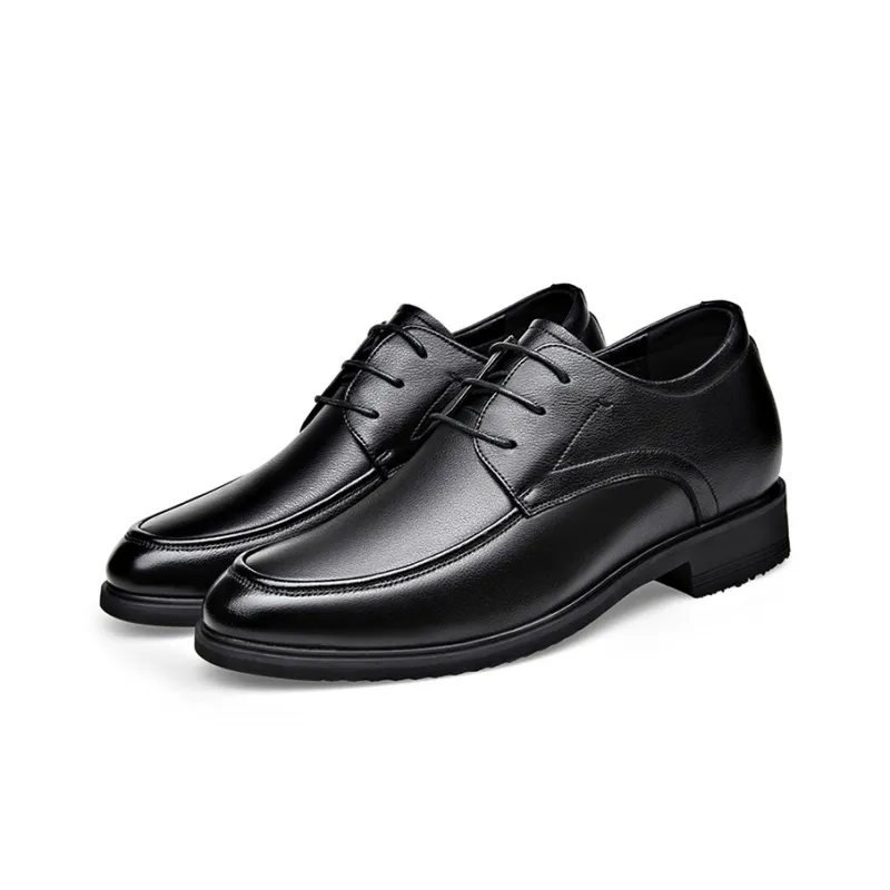 YEDANI Dress Shoes Men Low Top Black-2