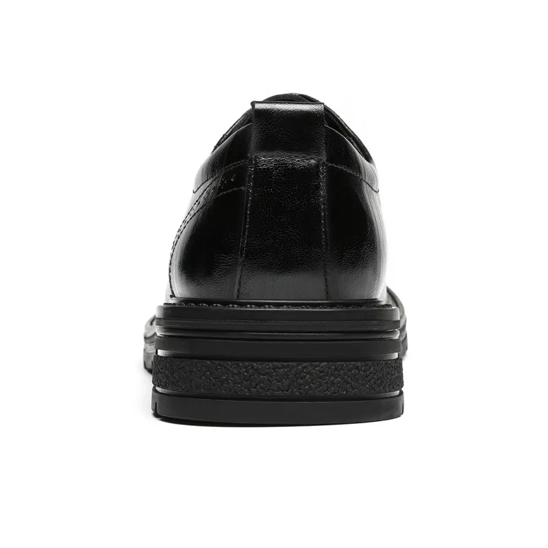 CHINT Dress Shoes Men Low Top Black-3