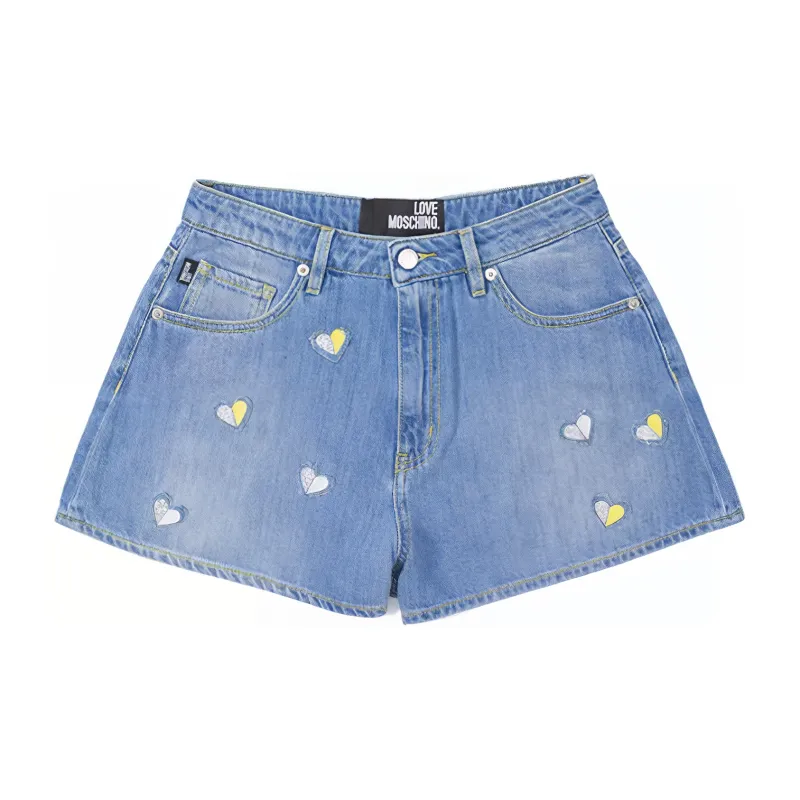 MOSCHINO Casual Shorts Women's Blue-1
