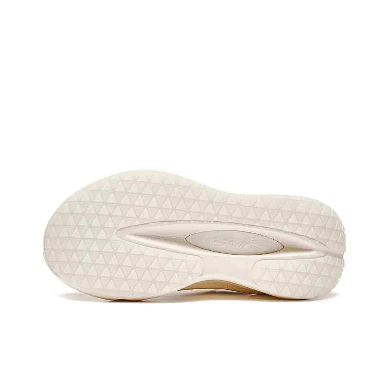 LiNing Yun You Ocra Cushioning, Slip Resistant, And Abrasion Resistant Low Top Casual Shoes Unisex Beige-5