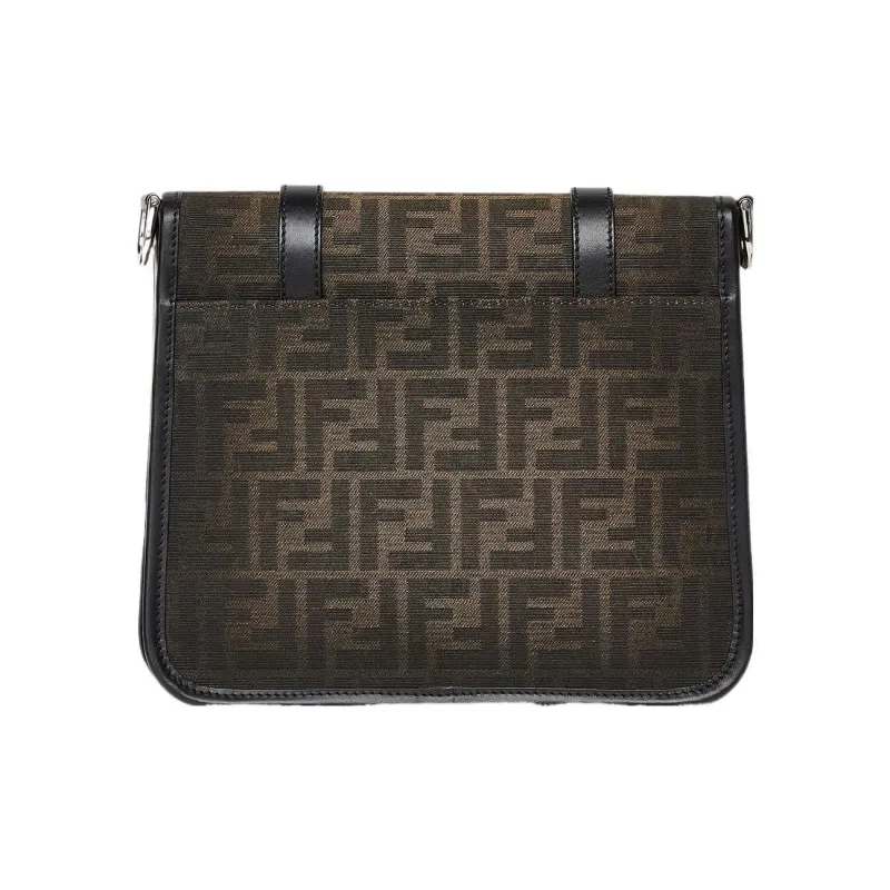 FENDI Polyester With Cotton Courier Bag Shoulder Bag Crossbody Bag Regular Men's Brown-2