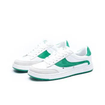 JACLAR Sky Top Lo CEO Slip Resistant, Abrasion Resistant, Breathable Low Top Skateboard Shoes Unisex White Green