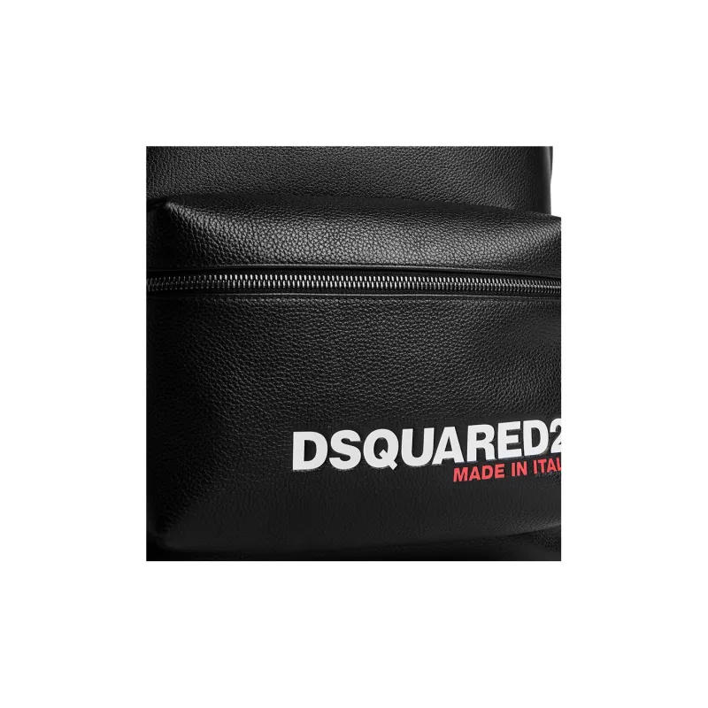 DSQUARED 2 Logo Printed Zipped Backpack-3