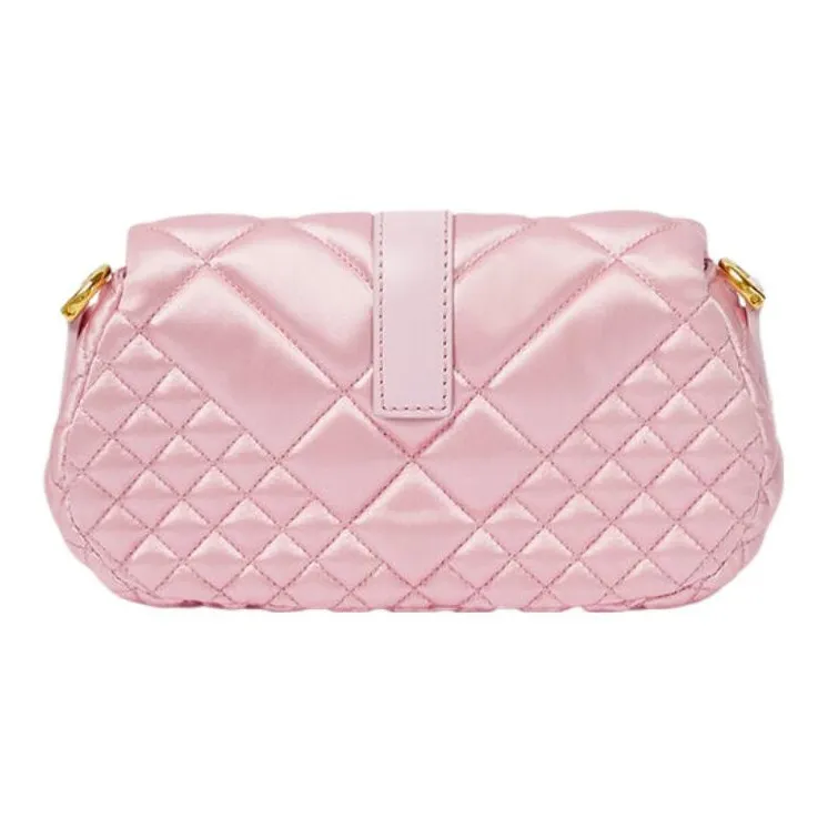 FANSIZHE Viscose With Silk Blend Crossbody Bag, Shoulder Bag Women's Pink-2