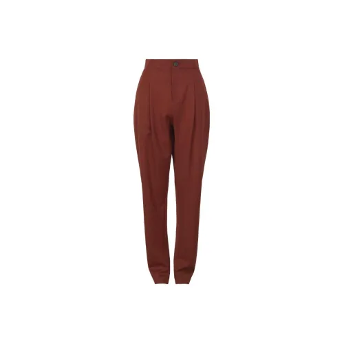 ISSEY MIYAKE Suit Trousers Women's Burgundy