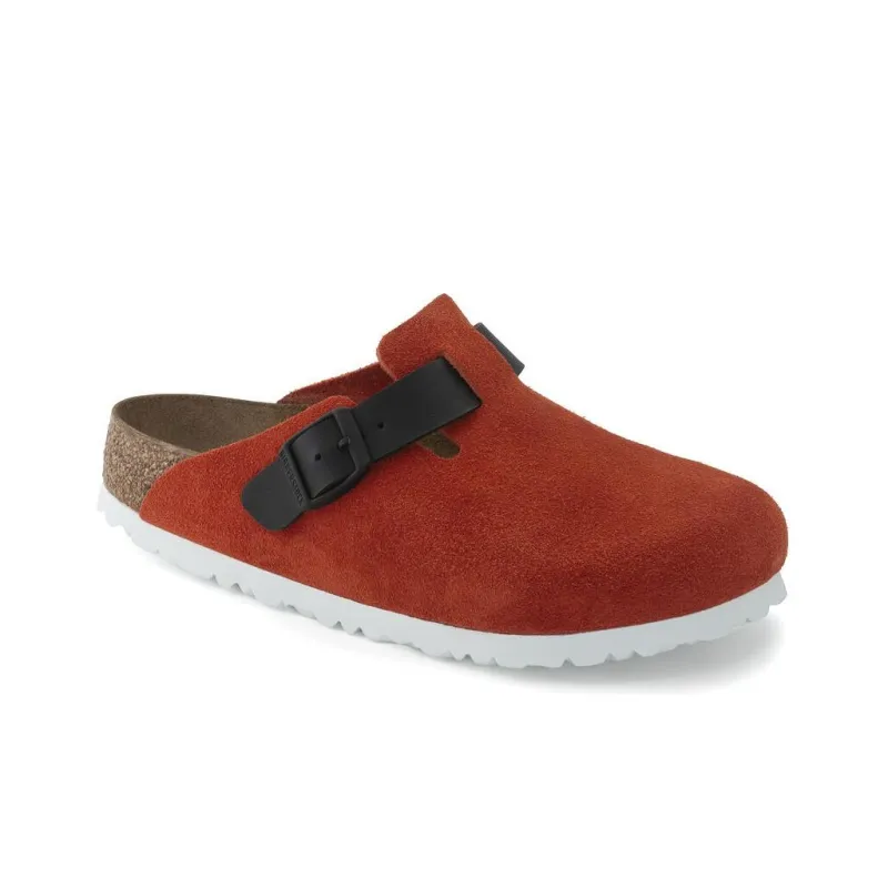 Birkenstock Closed Toe Slippers Women's Orange Black Regular-1