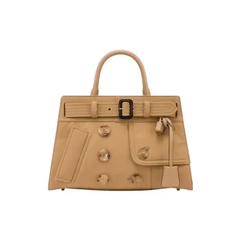MOSCHINO Cotton And Polyamide Blend Shoulder Bag Crossbody Bag Handbag Women's Light Brown