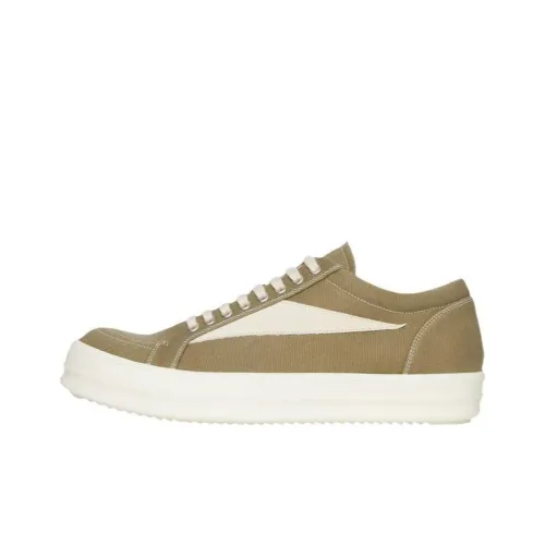 Rick Owens DRKSHDW Skateboard Shoes Women's Low-Top Light Green