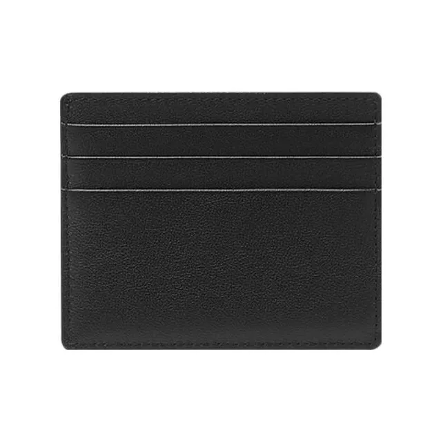 VERSACE MEDUSA BIGGIE Series Soft Grained Cow Leather Card Holder Men's Black-1