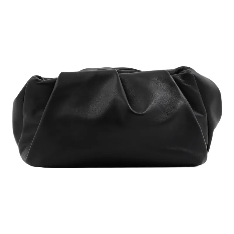 Burberry Lambskin Clutch Regular Women's Black-2