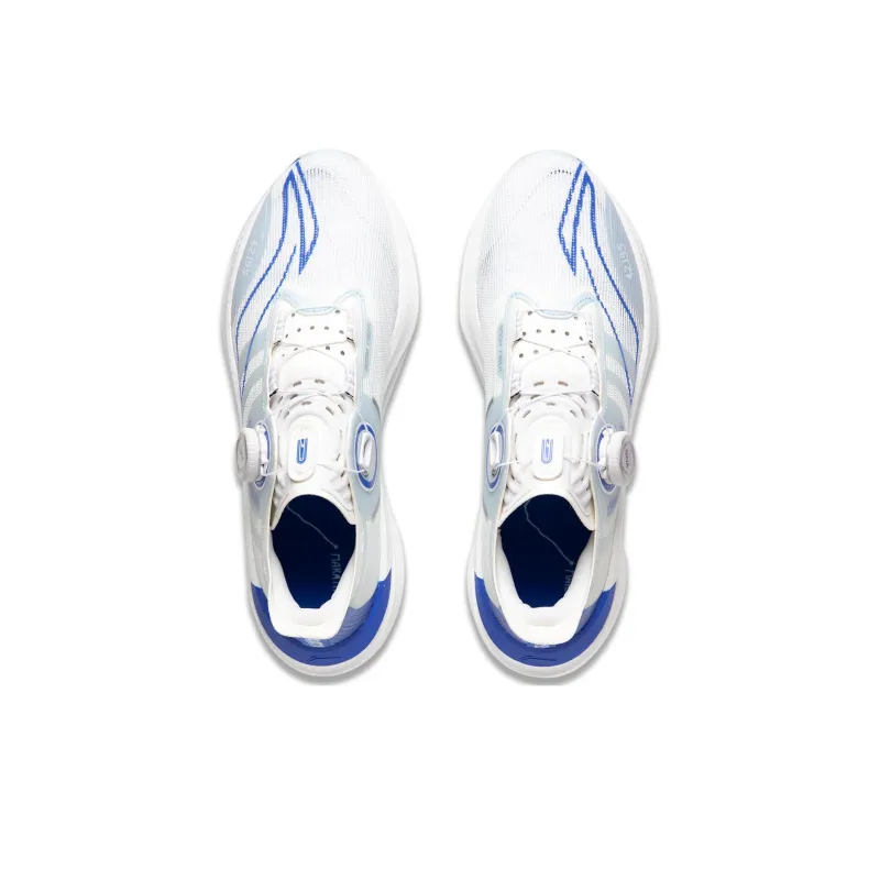 LiNing Jueying 2 Cushioning Anti Slip And Wear Resistant Lightweight Rebound Low Top Running Shoes Unisex White Blue-3
