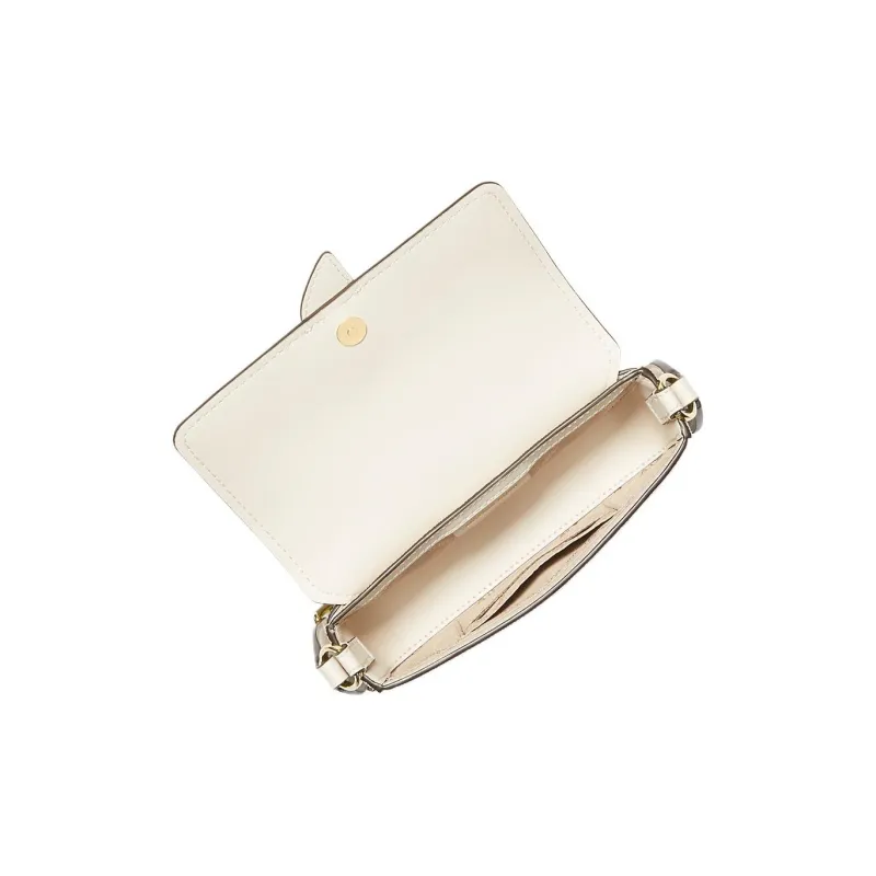 MICHAEL KORS Coated Canvas Envelope Bag, Shoulder Bag, Crossbody Bag Extra Small Women's Cream-1