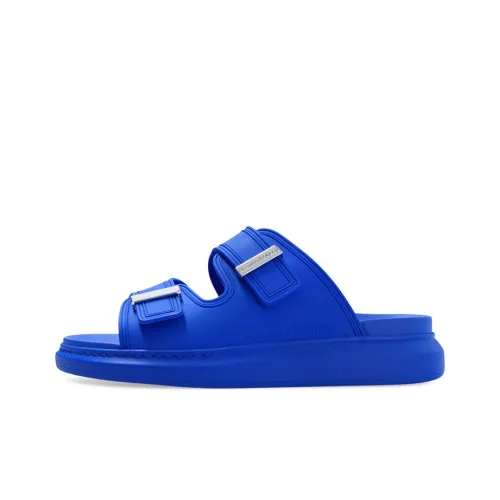 Alexander McQueen Hybrid Double Buckle Sandal Blue