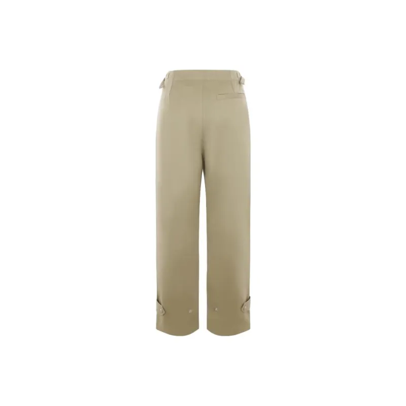 Burberry Straight Leg Buckle Waist Trousers-1