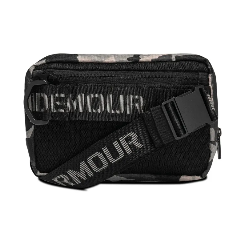Under Armour Polyester Shoulder Bag, Crossbody Bag Regular Unisex Camouflage Black-1