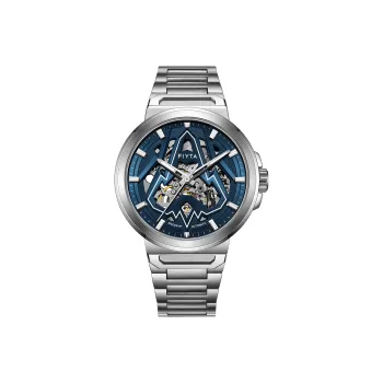 Fiyta Little Rocket Automatic Mechanical Movement Stainless Steel Strap Watch Men's Watches Blue Dial