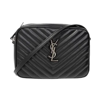 SAINT LAURENT LOU Calfskin Camera Bags Crossbody Bag Shoulder Bag Regular Women's Black