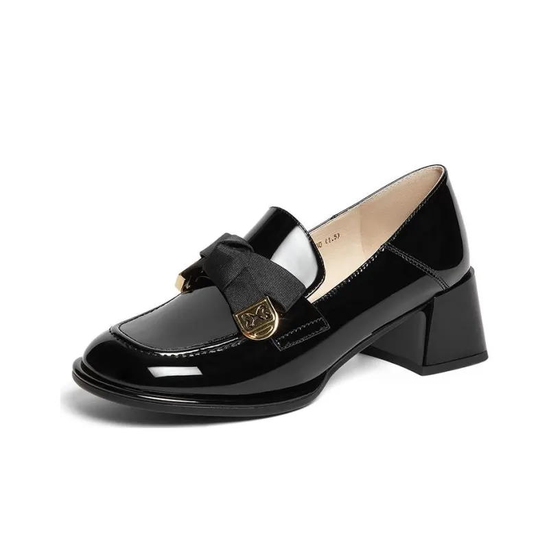 BASTO Loafers Women's Low Top Black/Brown-1