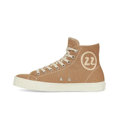 Maison Margiela Tabi Skateboard Shoes Men High-Top Coffee