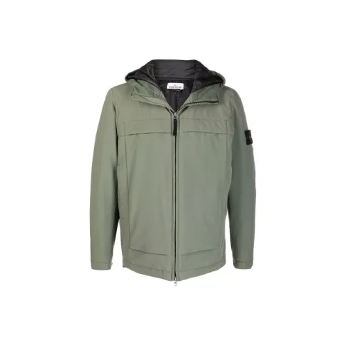 STONE ISLAND Jackets Men Green