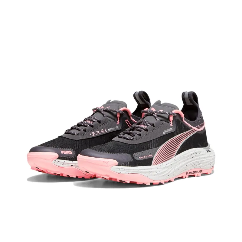 PUMA Voyage Nitro Anti Slip Wear Resistant Low Top Running Shoes Women's Black Pink-2