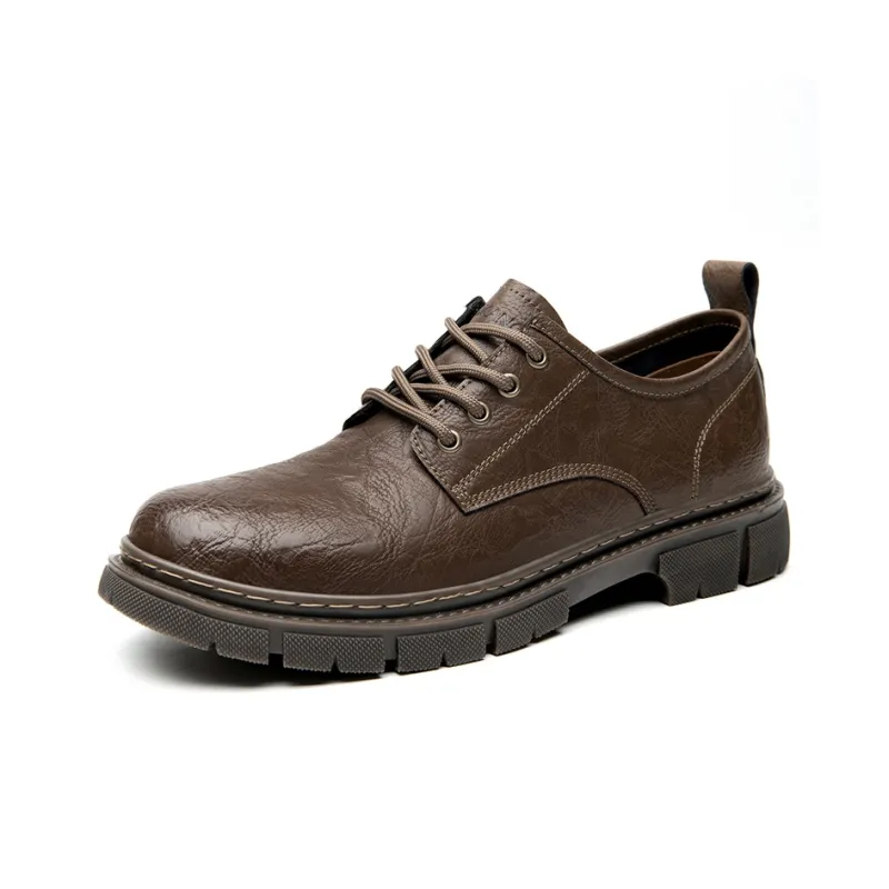 AOKANG Dress Shoes Men's Red Brown-1