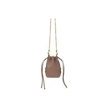 Chloe Calfskin Shoulder Bag, Crossbody Bag Extra Mini Women's Brown