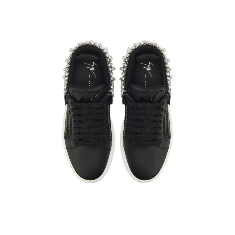 Giuseppe Zanotti/GZ Gz94 Low Top Skateboard Shoes Women's Black-4