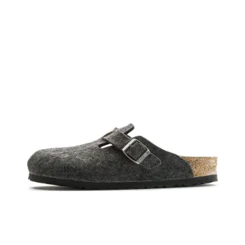 Birkenstock Boston Narrow 'Wool Felt Anthracite'