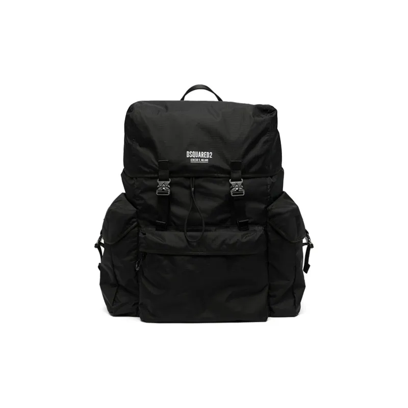 DSQUARED 2 Nylon Backpack Large Size Men's Black-0