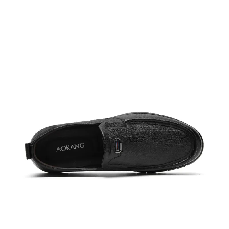 AOKANG Dress Shoes Men's Black Exclusive Box-4