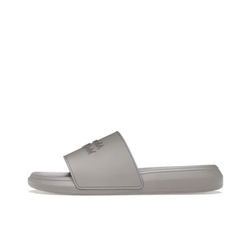 Alexander McQueen Logo Slides Grey Stone-0