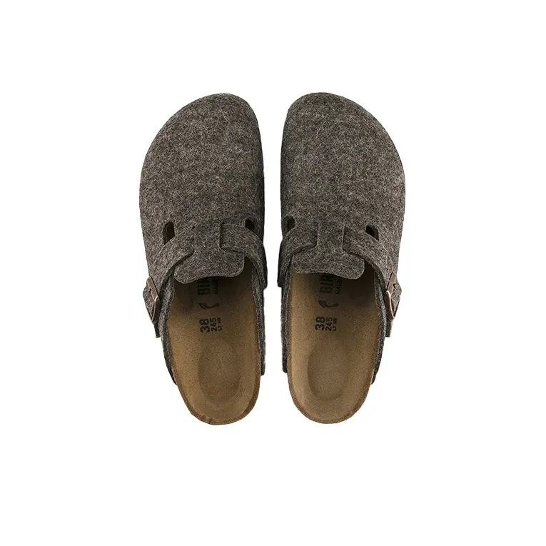 Birkenstock Boston Wool Felt 'Cacao'-4